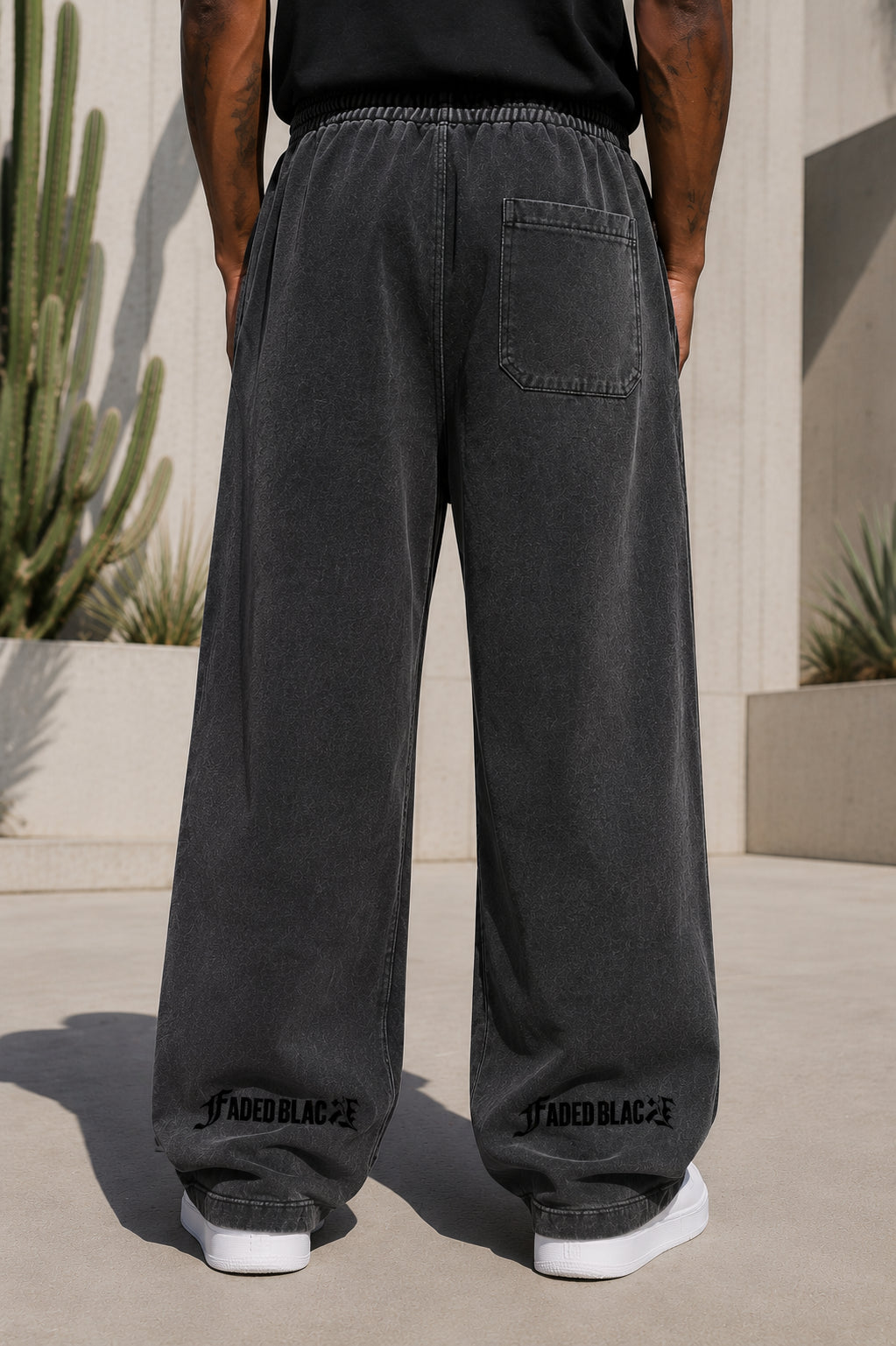 Vintage Washed Waist Pants